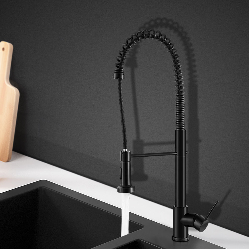 Cefito Kitchen Mixer Tap Pull Down 2 Modes Sink Faucet Basin Laundry Black-Furniture > Bathroom > Tap & Sink Accessories-PEROZ Accessories