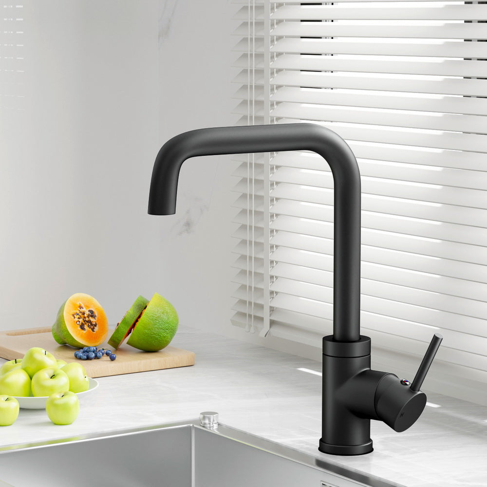 Cefito Kitchen Mixer Tap Mixer Rectangle Sink Faucet Basin Laundry Black-Furniture > Bathroom > Tap & Sink Accessories-PEROZ Accessories