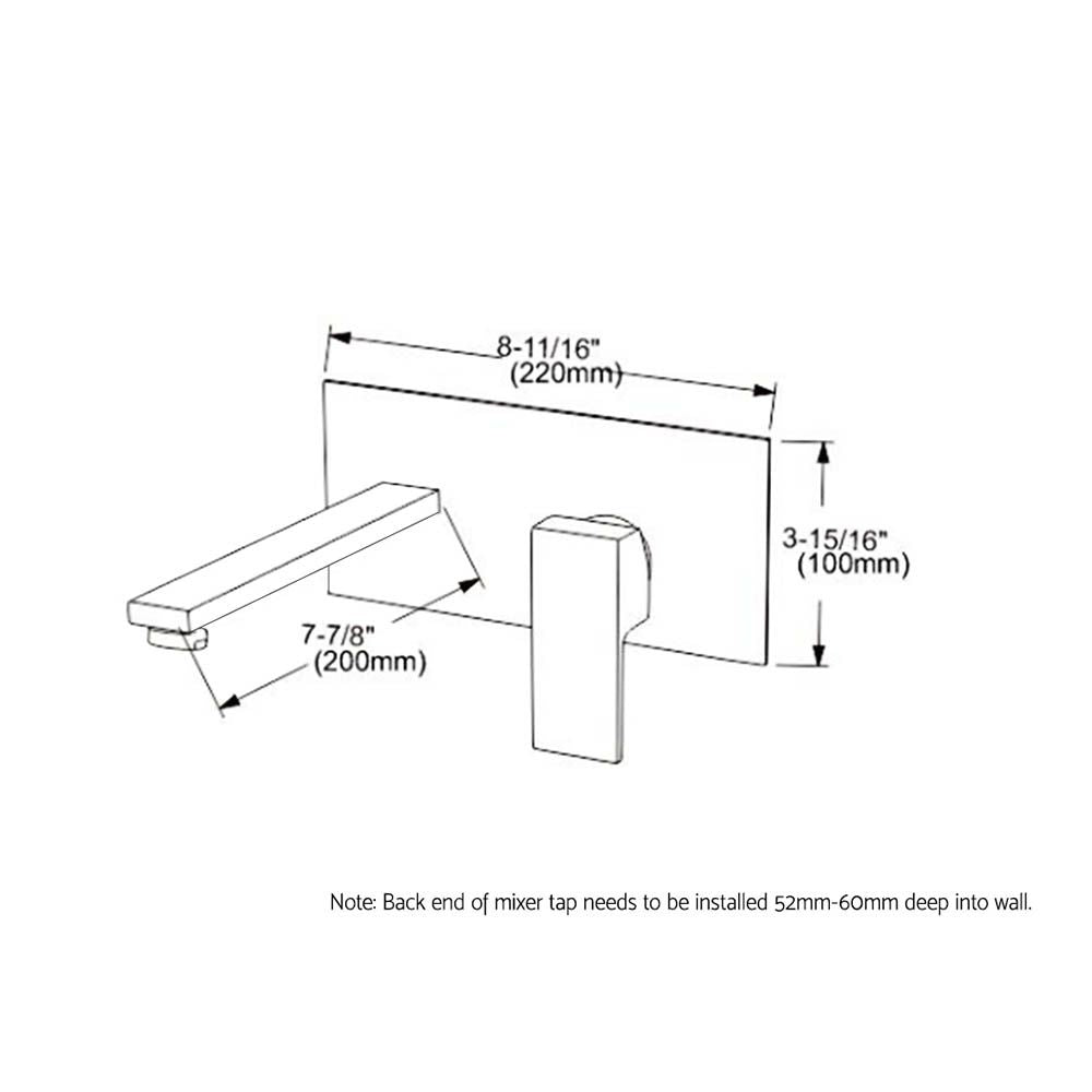 Cefito Bathroom Basin Mixer Tap Separate Faucet Vanity Laundry Black-Furniture > Bathroom > Tap & Sink Accessories-PEROZ Accessories