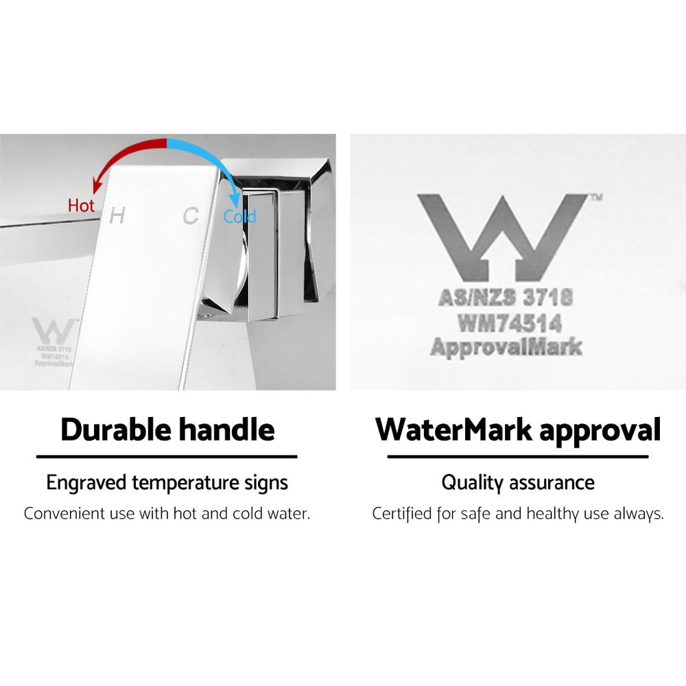 Cefito Bathroom Basin Mixer Tap Separate Faucet Vanity Laundry Chrome-Furniture > Bathroom > Tap & Sink Accessories-PEROZ Accessories