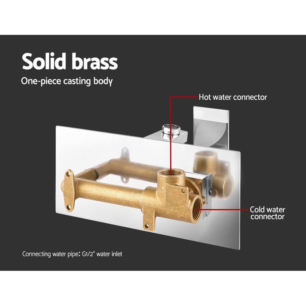 Cefito Bathroom Basin Mixer Tap Separate Faucet Vanity Laundry Chrome-Furniture > Bathroom > Tap & Sink Accessories-PEROZ Accessories