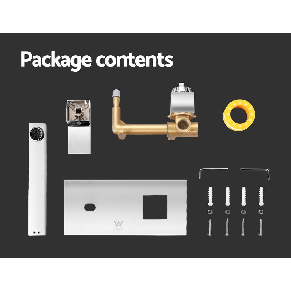 Cefito Bathroom Basin Mixer Tap Separate Faucet Vanity Laundry Chrome-Furniture > Bathroom > Tap & Sink Accessories-PEROZ Accessories