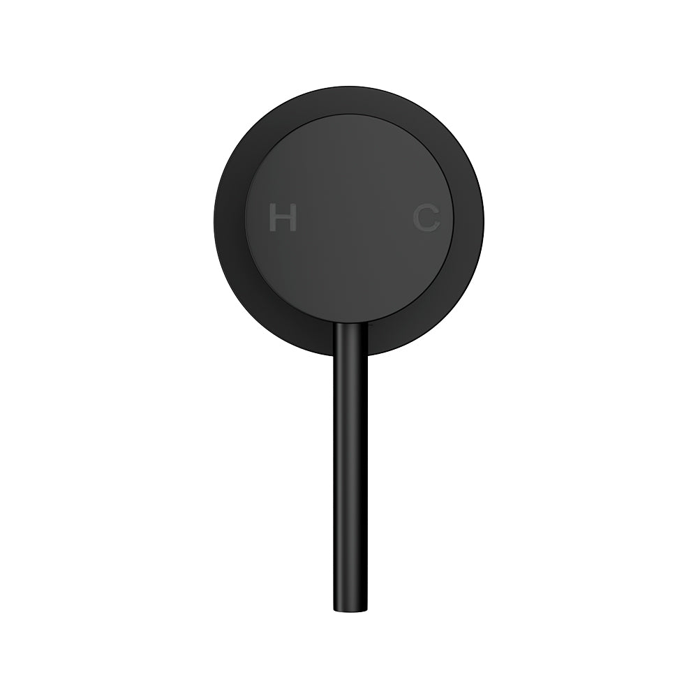 Cefito Basin Mixer Wall Tap Round Brass Faucet Shower Bathtub Black-Home & Garden > Bathroom Accessories > Shower Accessories-PEROZ Accessories