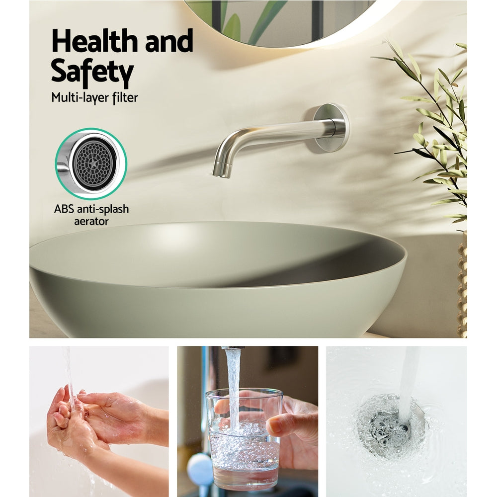 Cefito Bathroom Mixer Spout Wall Bath Tap Round Shower Bathtub Chrome-Home & Garden > Bathroom Accessories > Shower Accessories-PEROZ Accessories