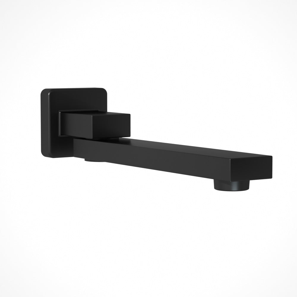 Cefito Bathroom Mixer Spout Wall Bath Tap Square Swivel Bathtub Black-Furniture > Bathroom > Tap & Sink Accessories-PEROZ Accessories