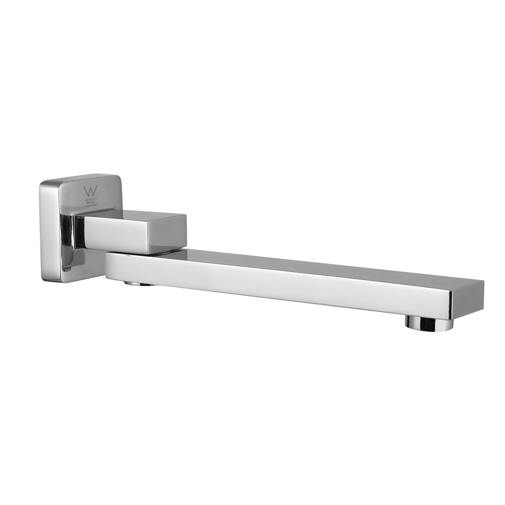 Cefito Bathroom Mixer Spout Wall Bath Tap Square Swivel Bathtub Chrome-Furniture > Bathroom > Tap & Sink Accessories-PEROZ Accessories