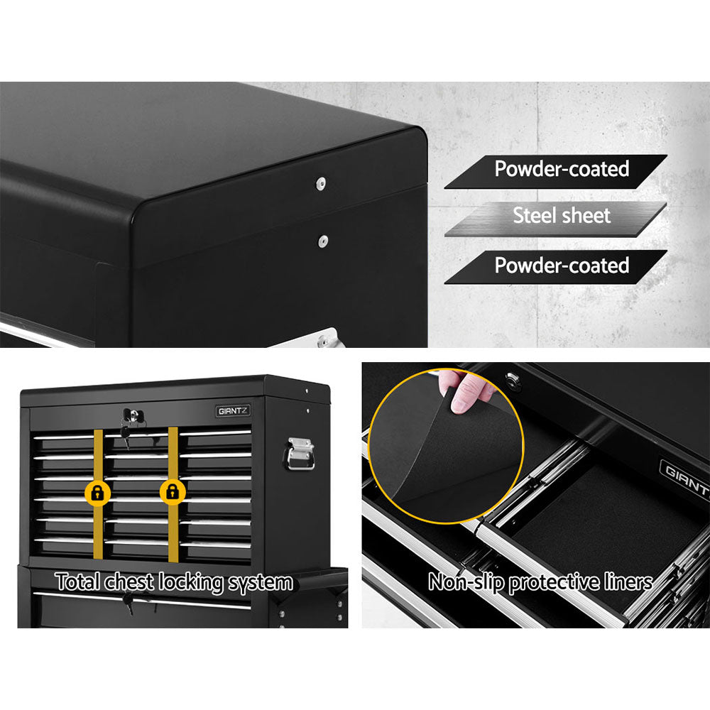 Giantz 16 Drawer Tool Box Cabinet Chest Trolley Toolbox Garage Storage Box-Tools > Tools Storage > Tool Cabinets-PEROZ Accessories