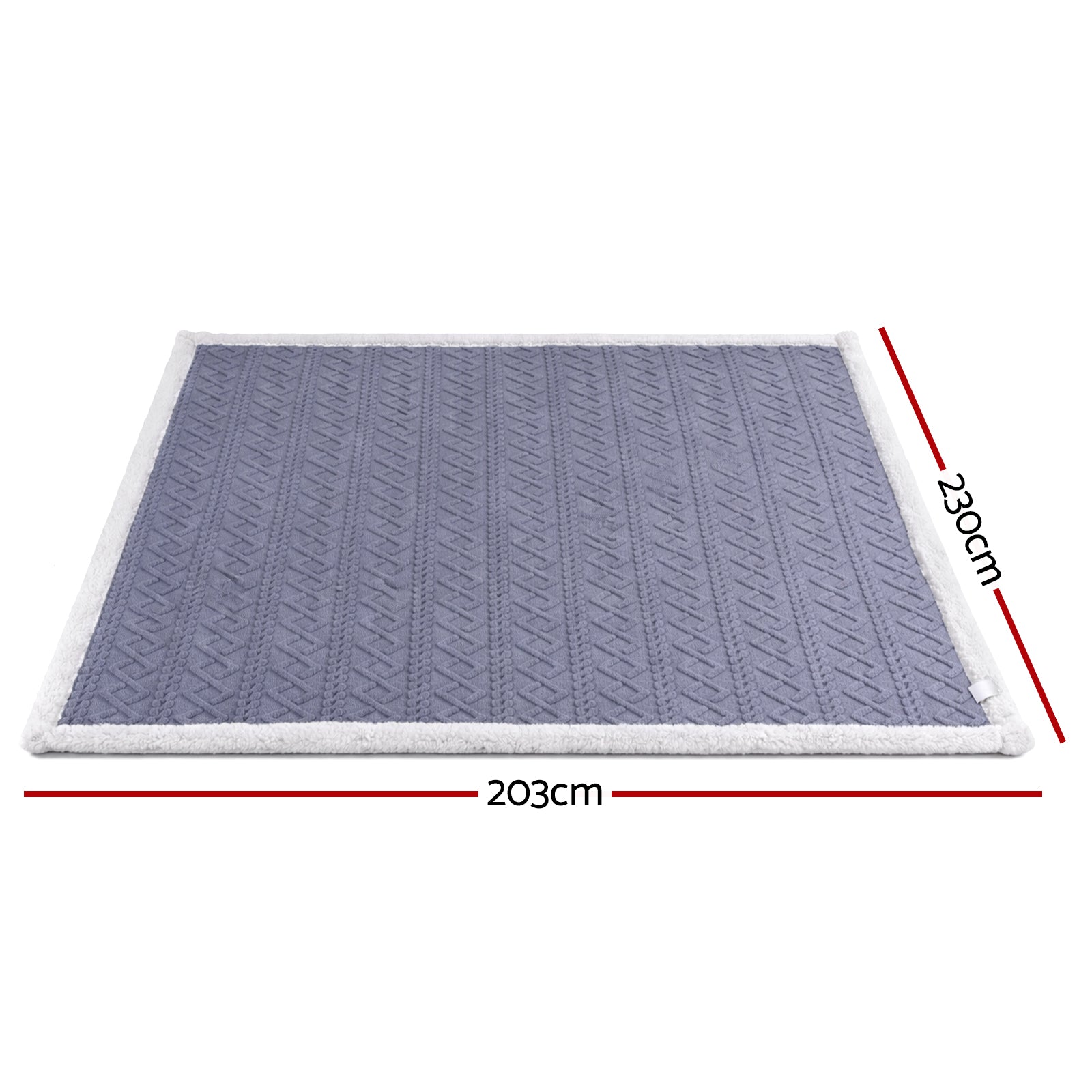 Giselle 203x230cm Throw Blanket Double-Sided Fleece Lightweight For Sofa Couch Bed-Home & Garden > Bedding > Blankets & Throws-PEROZ Accessories