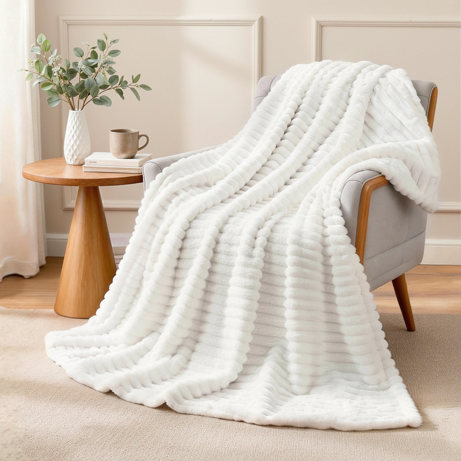 Giselle 203x230cm Throw Blanket Fleece Soft Lightweight Cozy Sofa Couch Bed Throw-Home & Garden > Bedding > Blankets & Throws-PEROZ Accessories