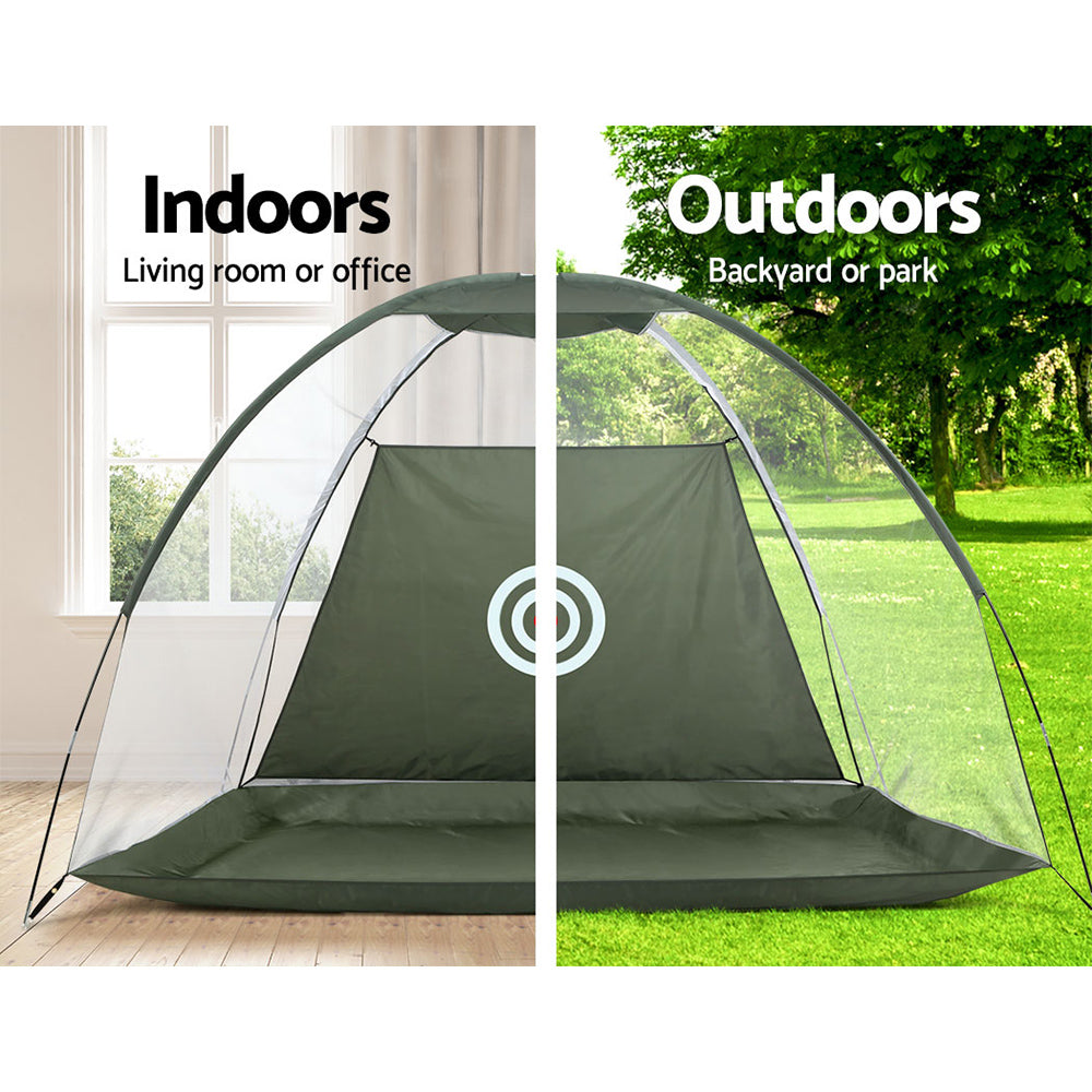 Everfit 3M Golf Practice Net Portable Training Aid Driving Target Tent Green-Sports & Fitness > Golf > Golf Training Aids-PEROZ Accessories