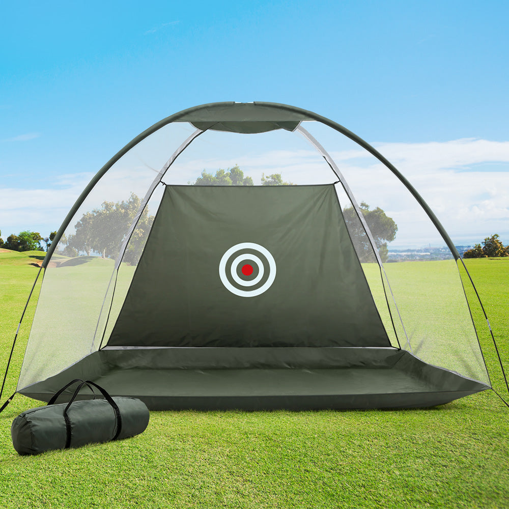 Everfit 3M Golf Practice Net Portable Training Aid Driving Target Tent Green-Sports & Fitness > Golf > Golf Training Aids-PEROZ Accessories