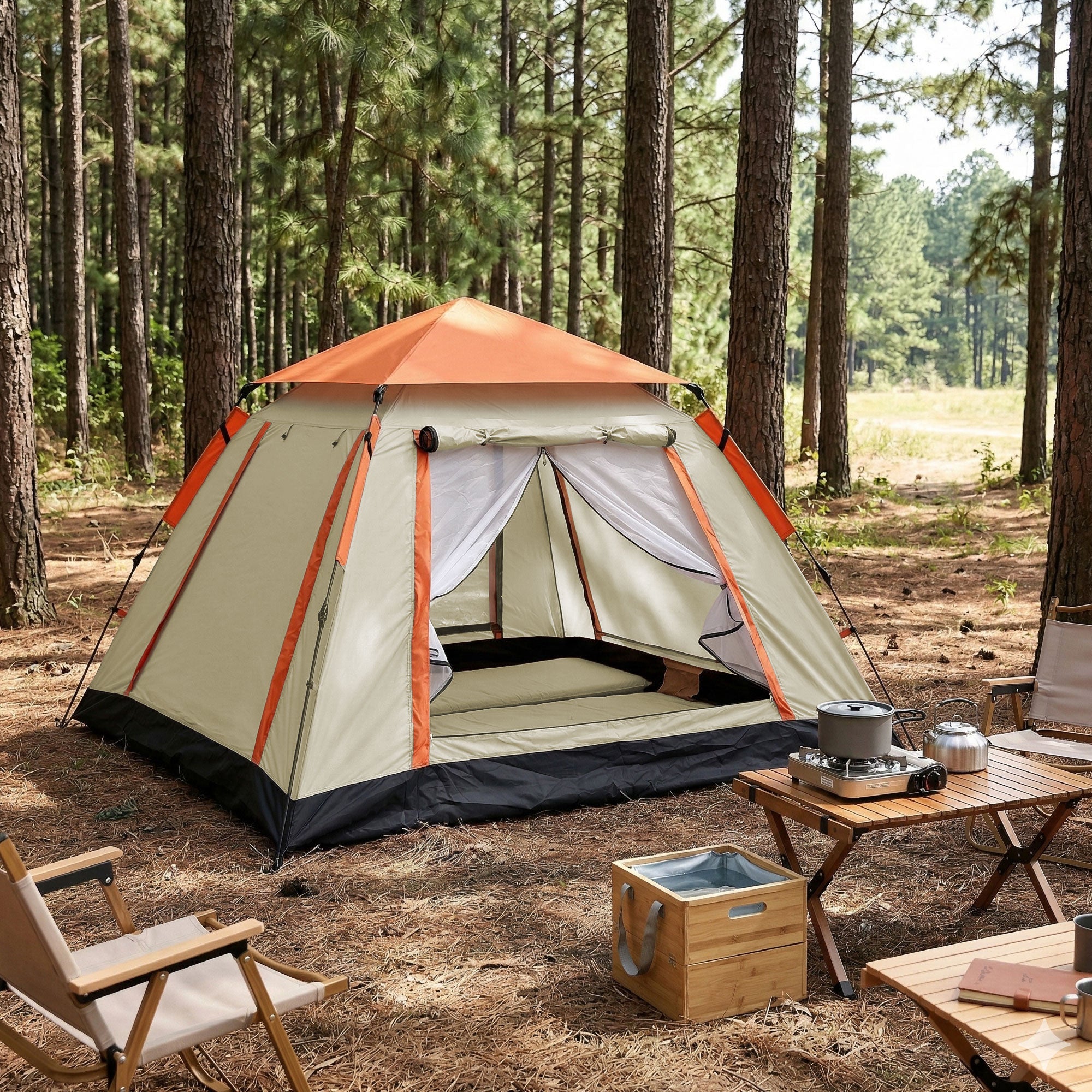 Weisshorn Pop Up Camping Tent 3-4 Person Automatic Tent Instant Setup Waterproof-Outdoor Recreation > Camping > Tents-PEROZ Accessories