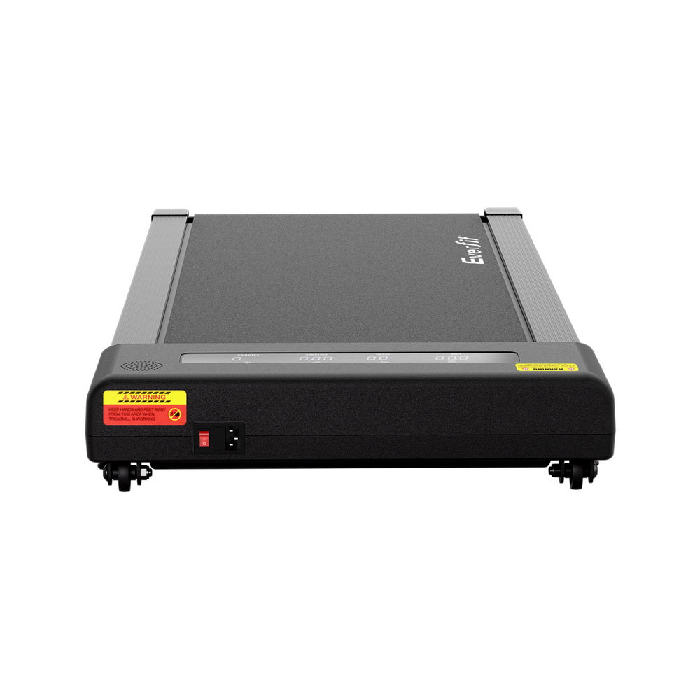 Everfit Treadmill Electric Walking Pad Incline Under Desk Home Gym 380mm Black-Sports & Fitness > Exercise, Gym & Fitness > Treadmills-PEROZ Accessories