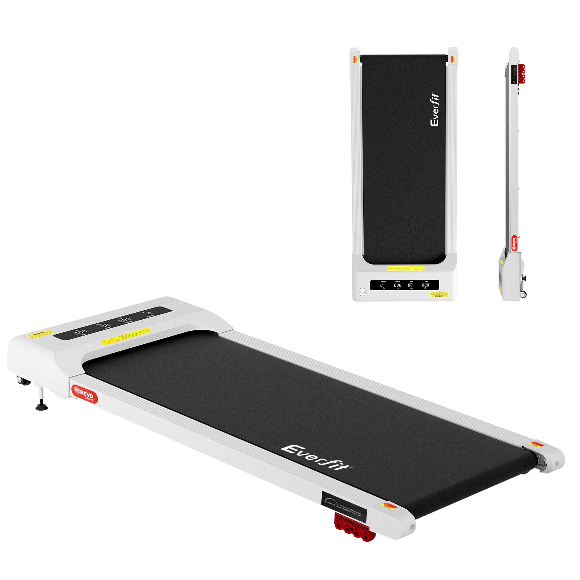 Everfit Treadmill Electric Walking Pad Incline Under Desk Home Gym 380mm White-Sports & Fitness > Exercise, Gym & Fitness > Treadmills-PEROZ Accessories
