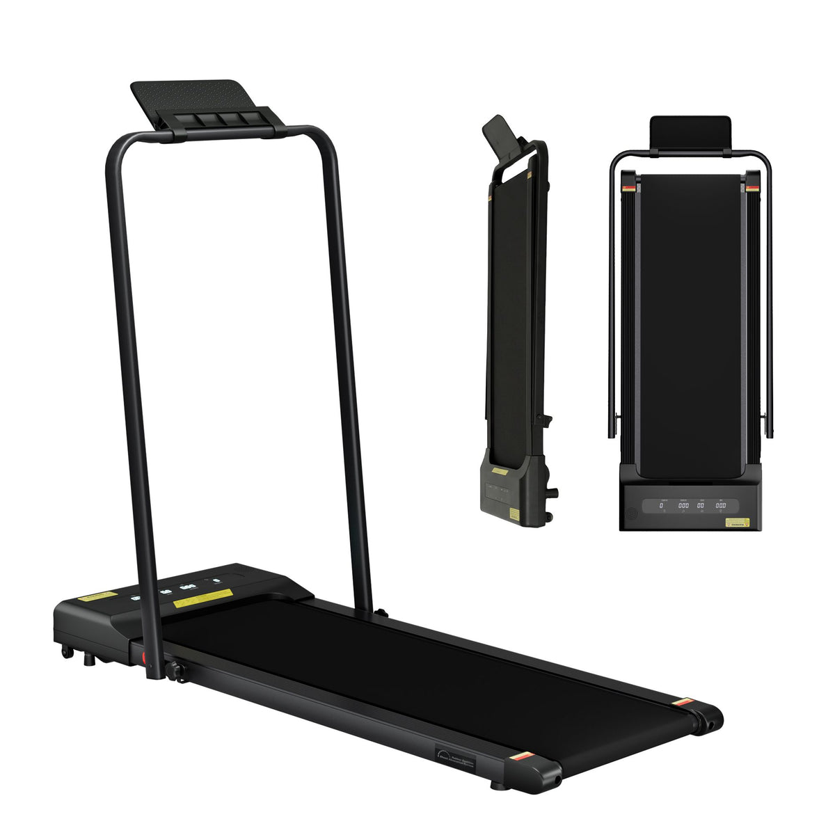 Everfit 2 in 1 Treadmill Electric Walking Pad Under Desk Home Gym Fitness 380mm Black-Walking Pad-PEROZ Accessories
