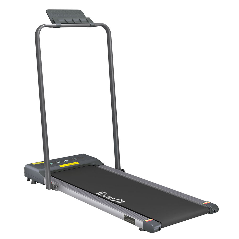 Everfit Treadmill Electric Walking Pad Under Desk Home Gym Fitness 380mm Grey-Sports & Fitness > Exercise, Gym & Fitness > Treadmills-PEROZ Accessories