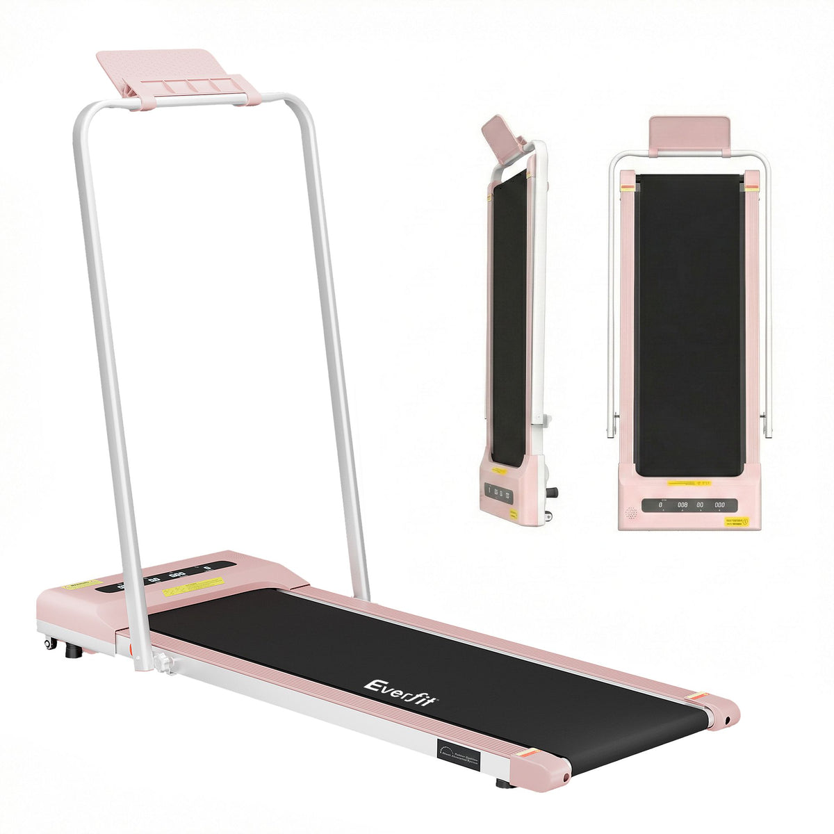 Everfit 2 in 1 Treadmill Electric Walking Pad Under Desk Home Gym Fitness 380mm Pink-Walking Pad-PEROZ Accessories