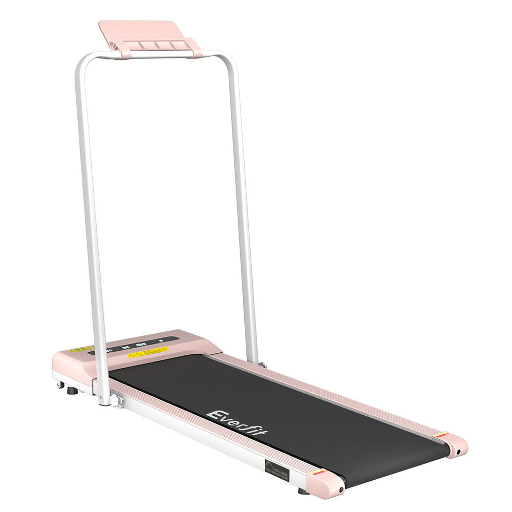 Everfit Treadmill Electric Walking Pad Under Desk Home Gym Fitness 380mm Pink-Sports & Fitness > Exercise, Gym & Fitness > Treadmills-PEROZ Accessories
