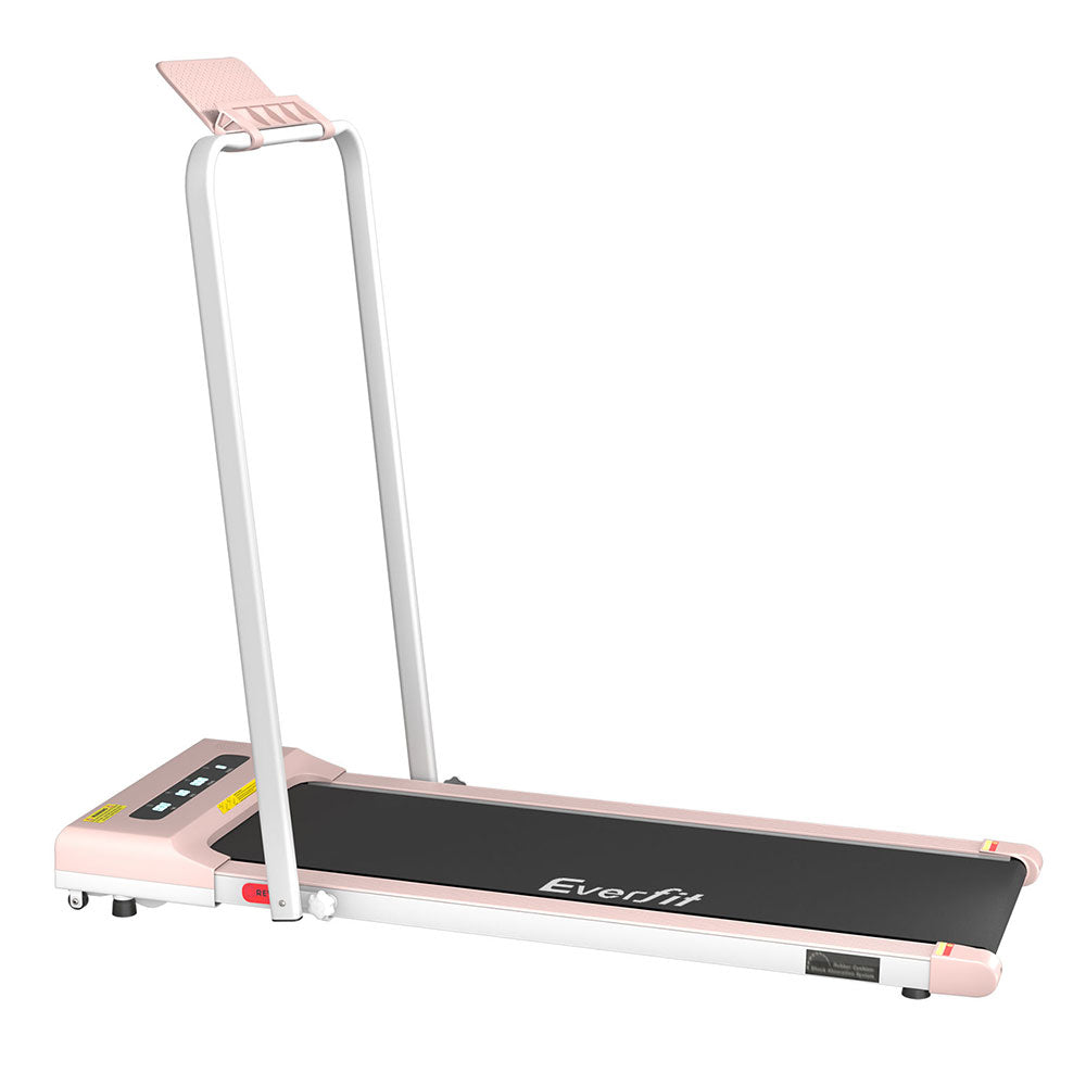 Everfit Treadmill Electric Walking Pad Under Desk Home Gym Fitness 380mm Pink-Sports & Fitness > Exercise, Gym & Fitness > Treadmills-PEROZ Accessories