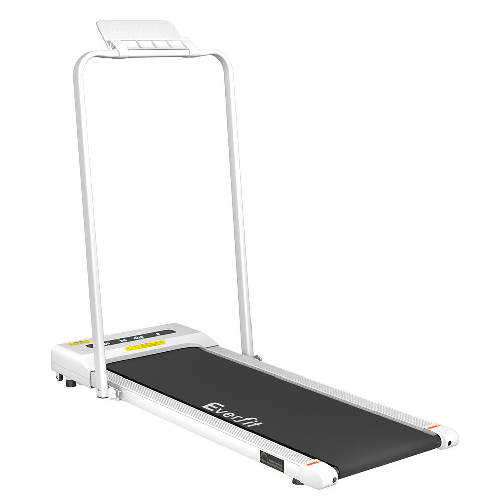 Everfit Treadmill Electric Walking Pad Under Desk Home Gym Fitness 380mm White-Sports & Fitness > Exercise, Gym & Fitness > Treadmills-PEROZ Accessories