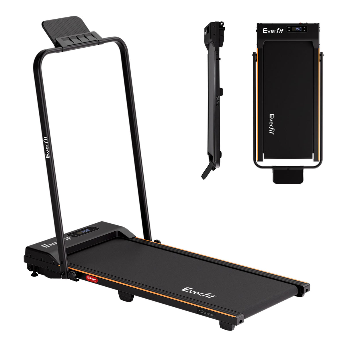 Everfit 3 in 1 Walking Pad Treadmill 12% Incline Foldable Under Desk Treadmills for Home Gym With 38cm Wide Belt Black-Sports & Fitness > Exercise, Gym & Fitness > Treadmills-PEROZ Accessories