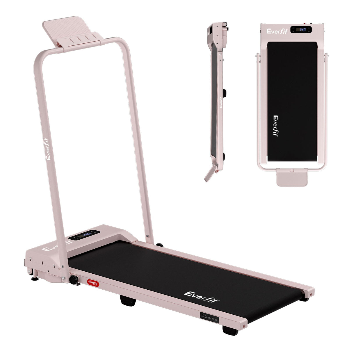 Everfit 3 in 1 Walking Pad Treadmill 12% Incline Foldable Under Desk Treadmills for Home Gym With 38cm Wide Belt Pink-Sports & Fitness > Exercise, Gym & Fitness > Treadmills-PEROZ Accessories