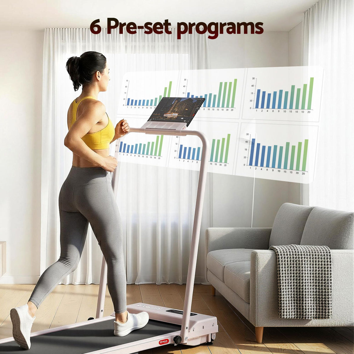 Everfit 3 in 1 Walking Pad Treadmill 12% Incline Foldable Under Desk Treadmills for Home Gym With 38cm Wide Belt Pink-Sports & Fitness > Exercise, Gym & Fitness > Treadmills-PEROZ Accessories