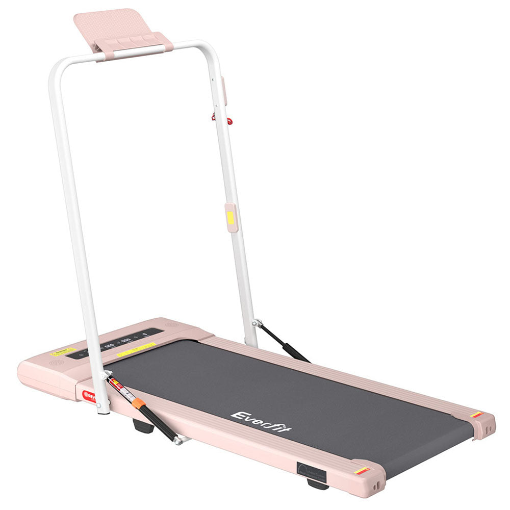 Everfit Treadmill Electric Walking Pad Under Desk Home Gym Fitness 400mm Pink-Sports & Fitness > Exercise, Gym & Fitness > Treadmills-PEROZ Accessories