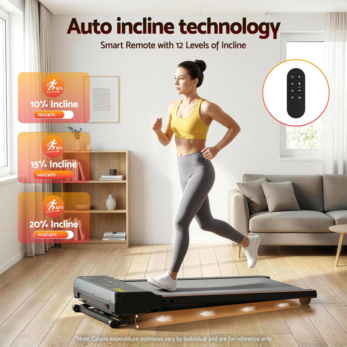 Everfit 3 in 1 Walking Pad Treadmill 20% Auto Incline Under Desk Treadmills for Home Gym With 40cm Wide Belt-Sports & Fitness > Exercise, Gym & Fitness > Treadmills-PEROZ Accessories
