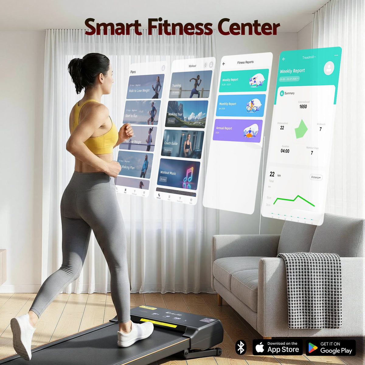 Everfit 3 in 1 Walking Pad Treadmill 20% Auto Incline Under Desk Treadmills for Home Gym With 40cm Wide Belt-Sports & Fitness > Exercise, Gym & Fitness > Treadmills-PEROZ Accessories