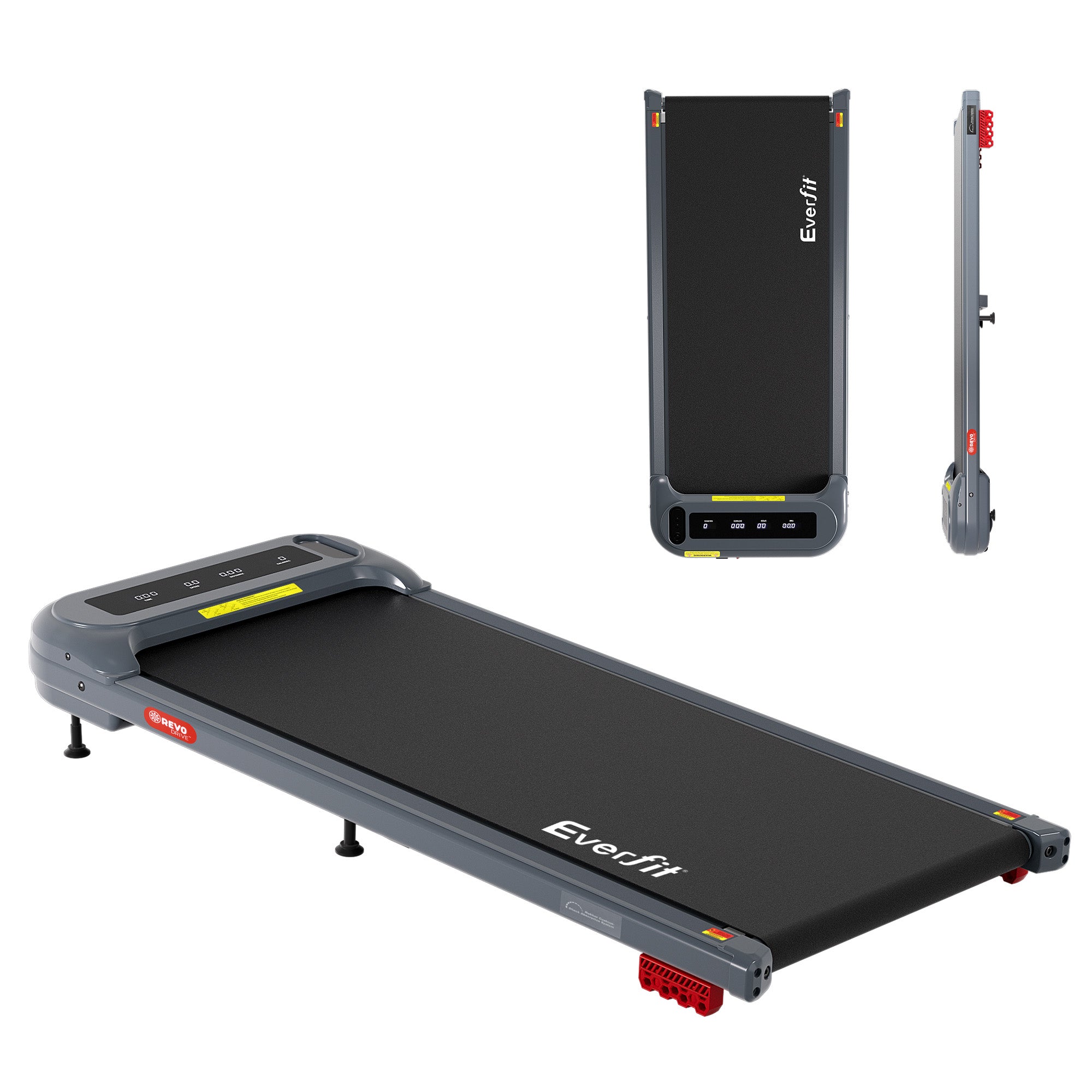 Everfit Treadmill Electric Walking Pad with Incline Under Desk Home Gym Grey-Sports & Fitness > Exercise, Gym & Fitness > Treadmills-PEROZ Accessories