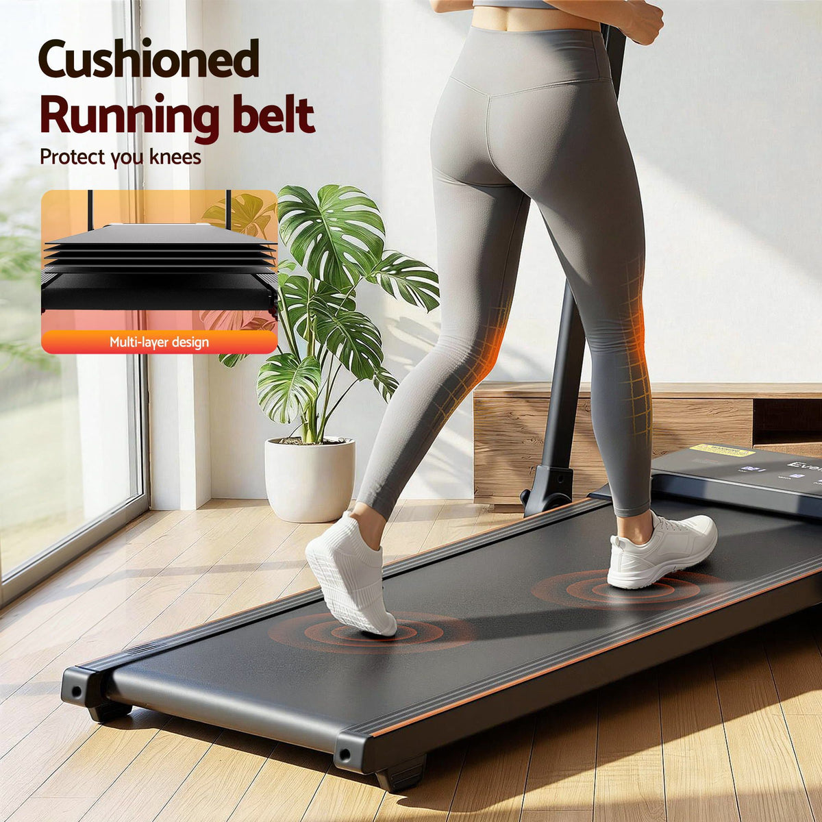 Everfit 3 in 1 Walking Pad Treadmill 20% Auto Incline Under Desk Foldable Treadmills for Home With 40cm Wide Belt-Sports & Fitness > Exercise, Gym & Fitness > Treadmills-PEROZ Accessories