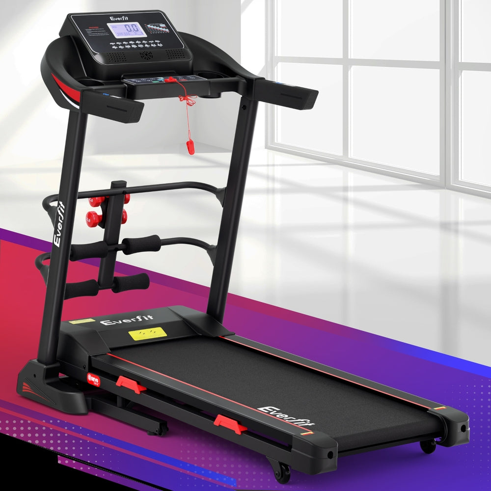 Everfit Treadmill Electric Home Gym Fitness Exercise Machine w/ Sit Up Bar 450mm-Sports & Fitness > Exercise, Gym & Fitness > Treadmills-PEROZ Accessories