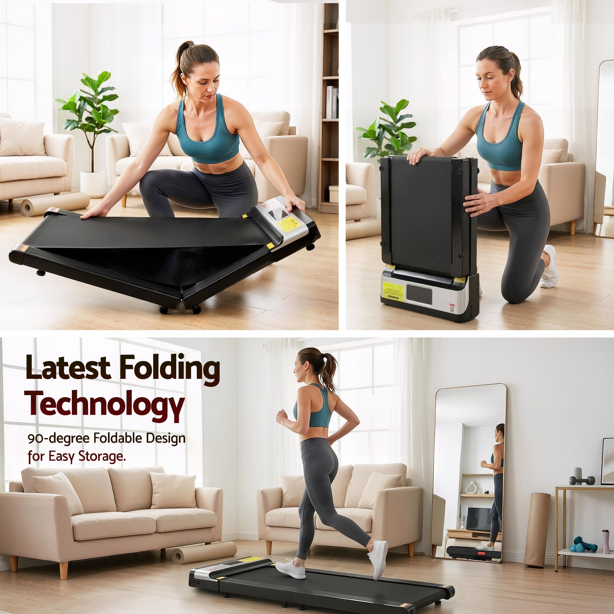 Everfit Treadmill Electric Walking Pad Under Desk Home Gym Fitness Foldable Belt-Walking Pad-PEROZ Accessories