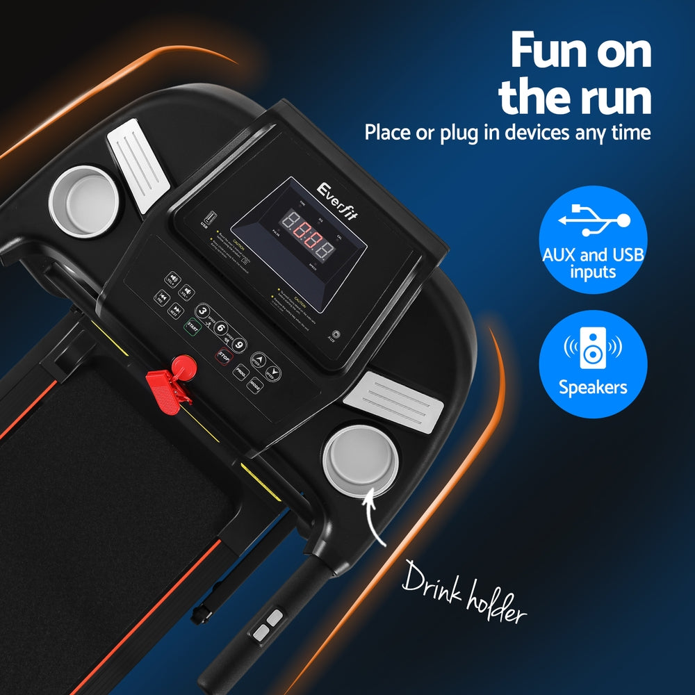 Everfit Treadmill Electric Home Gym Fitness Exercise Equipment Incline 400mm-Sports & Fitness > Fitness Accessories-PEROZ Accessories