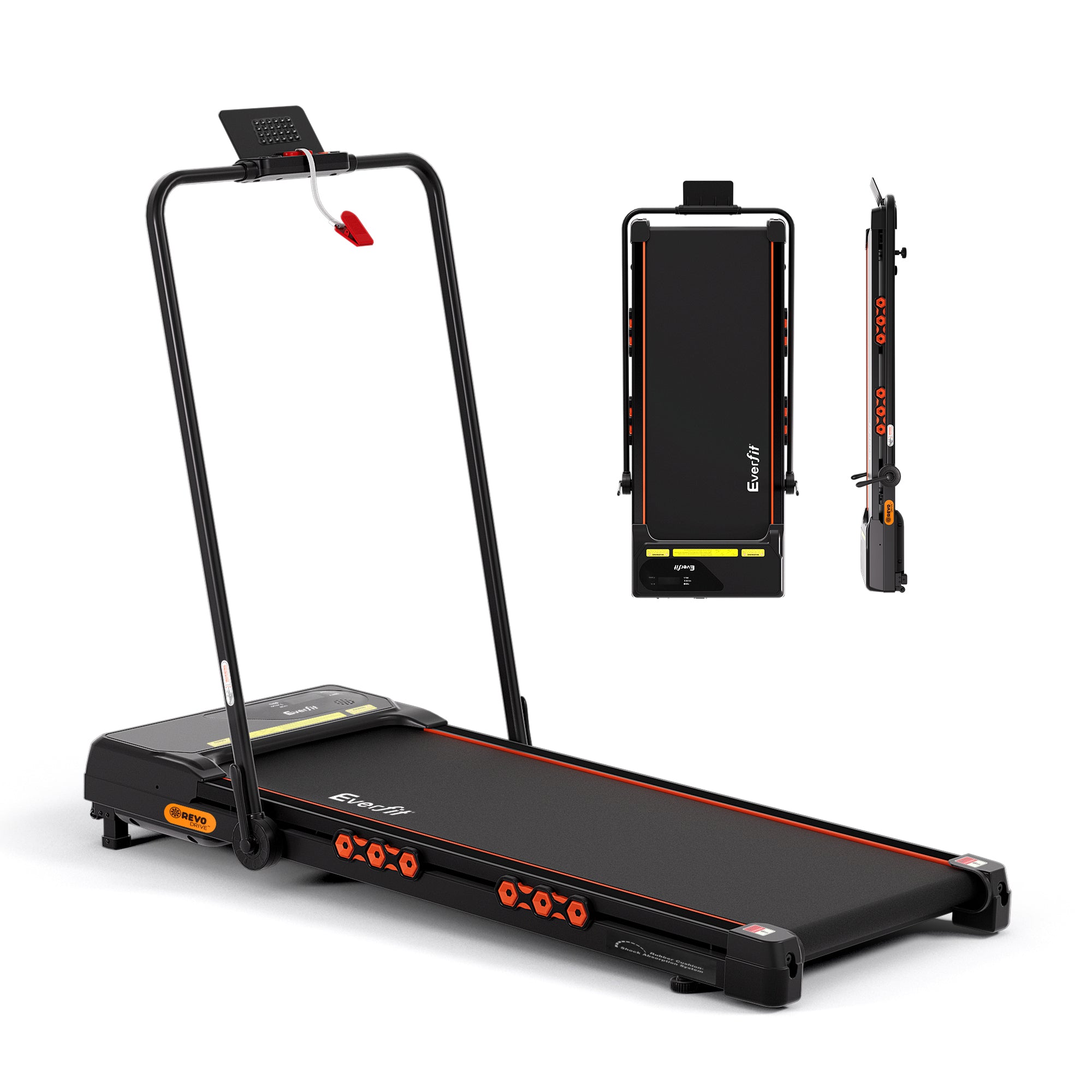 Everfit Treadmill Electric Walking Pad Auto Incline Foldable for Home Gym Black-Sports & Fitness > Exercise, Gym & Fitness > Treadmills-PEROZ Accessories