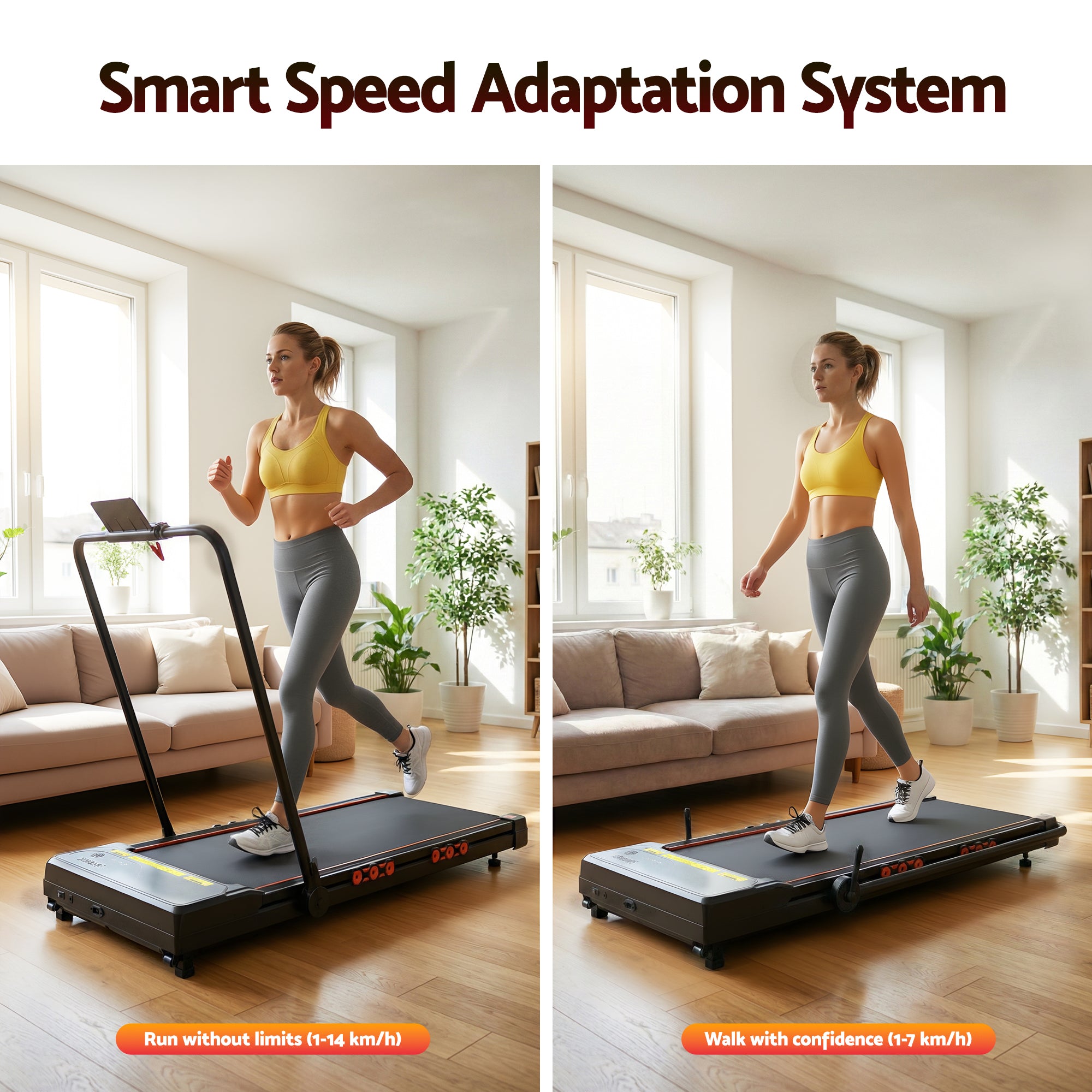 Everfit Treadmill Electric Walking Pad Auto Incline Foldable for Home Gym Black-Sports & Fitness > Exercise, Gym & Fitness > Treadmills-PEROZ Accessories