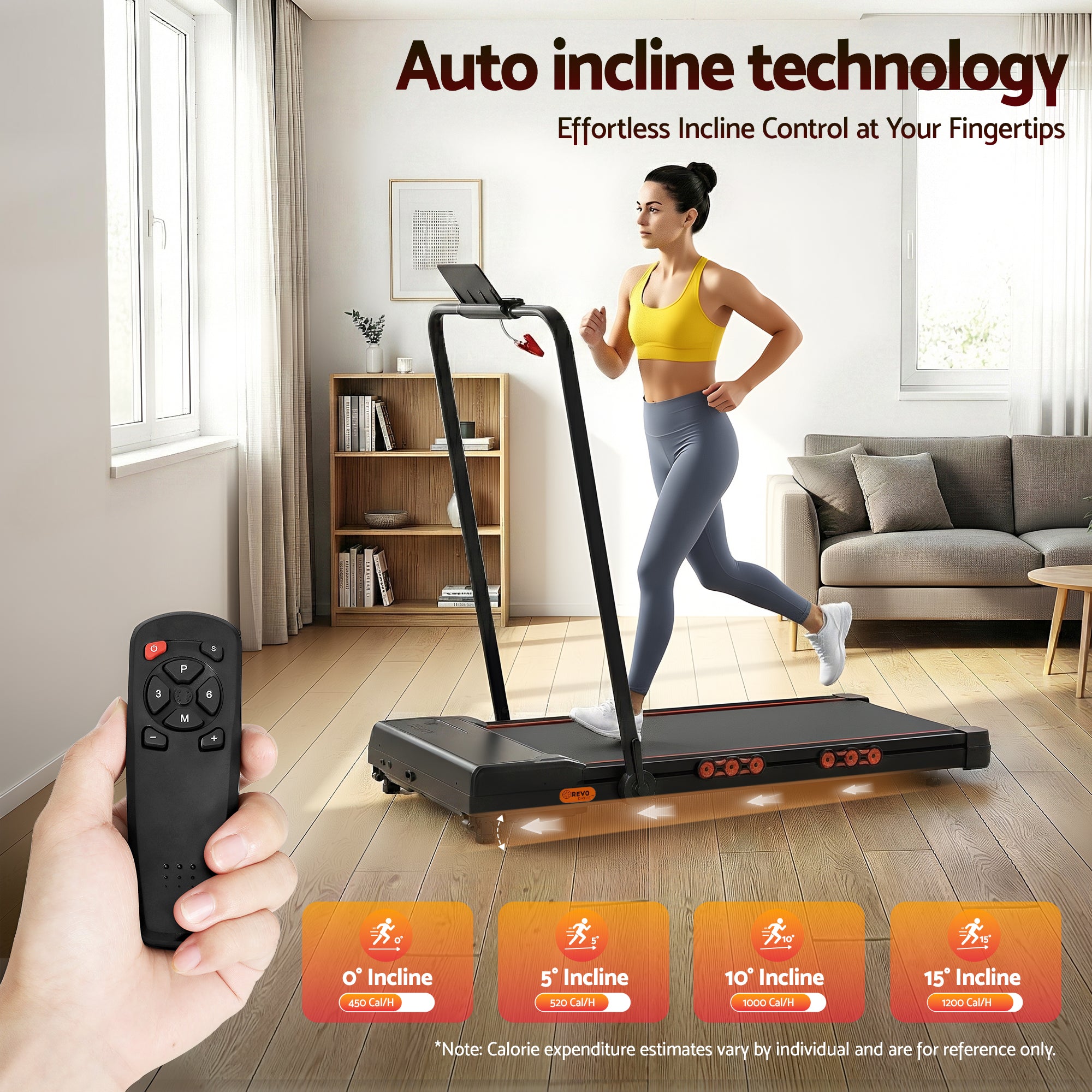 Everfit Treadmill Electric Walking Pad Auto Incline Foldable for Home Gym Black-Sports & Fitness > Exercise, Gym & Fitness > Treadmills-PEROZ Accessories