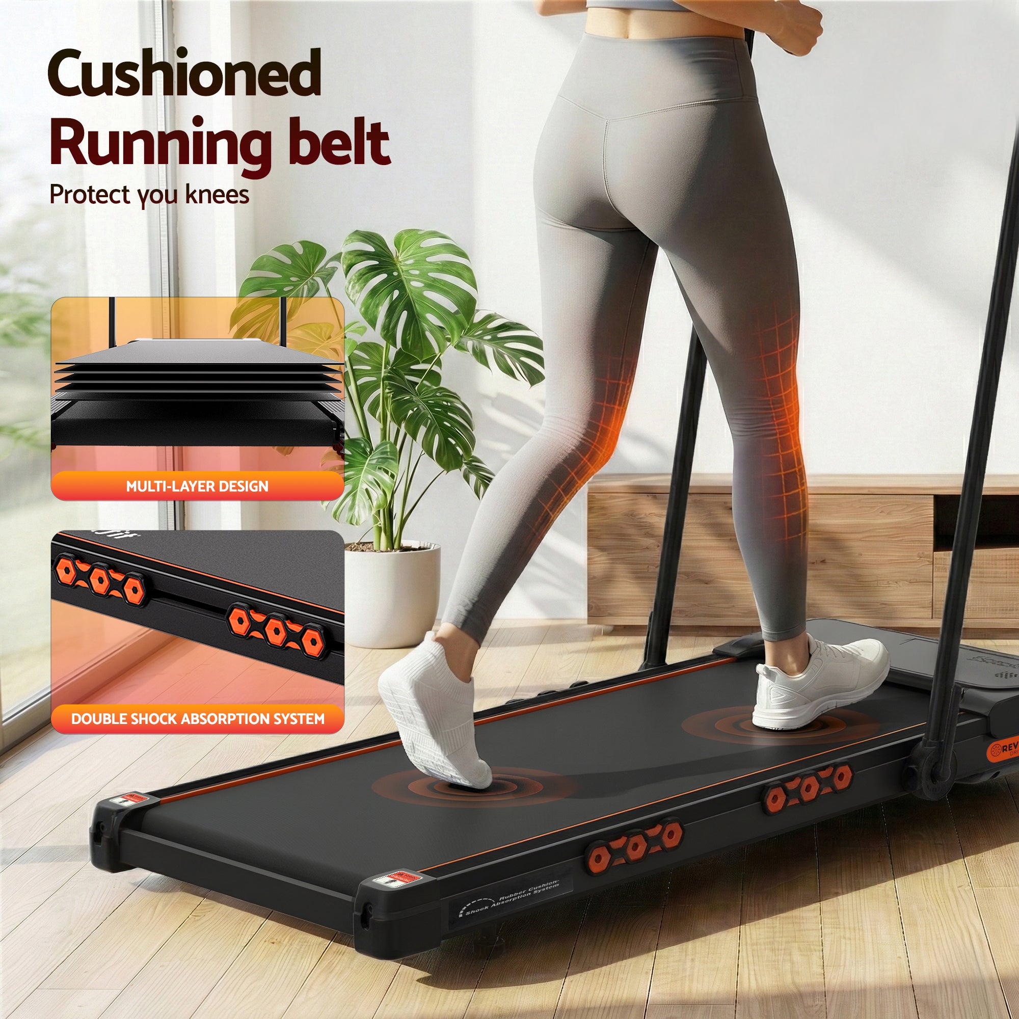Everfit Treadmill Electric Walking Pad Auto Incline Foldable for Home Gym Black-Sports & Fitness > Exercise, Gym & Fitness > Treadmills-PEROZ Accessories