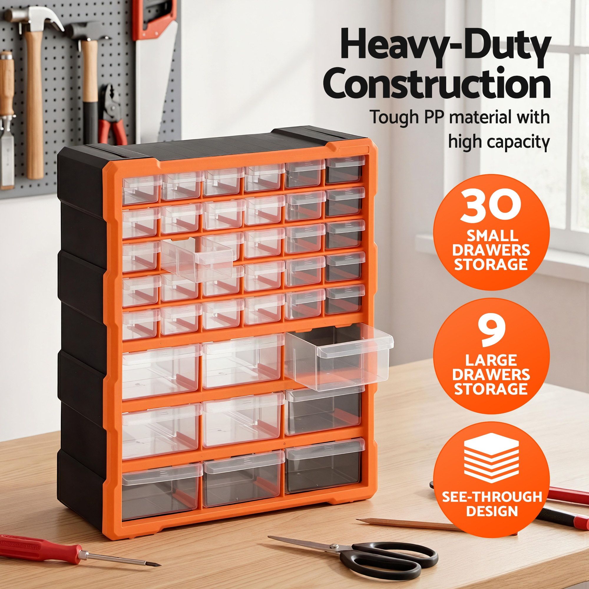 Giantz 39-Drawer Tool Storage Cabinet Anti-Drop Hardware Organizer-Tools > Tools Storage > Tool Boxes-PEROZ Accessories