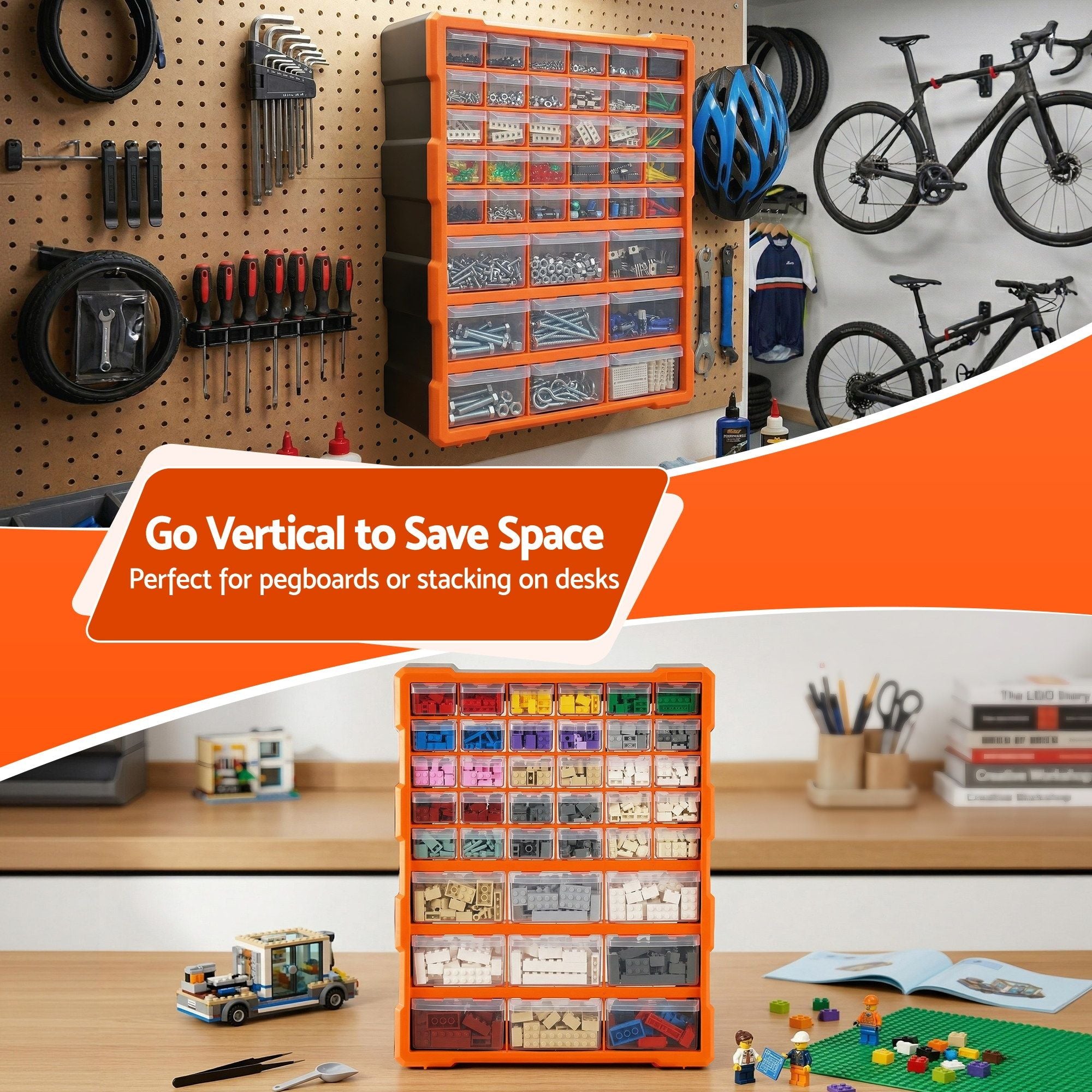 Giantz 39-Drawer Tool Storage Cabinet Anti-Drop Hardware Organizer-Tools > Tools Storage > Tool Boxes-PEROZ Accessories