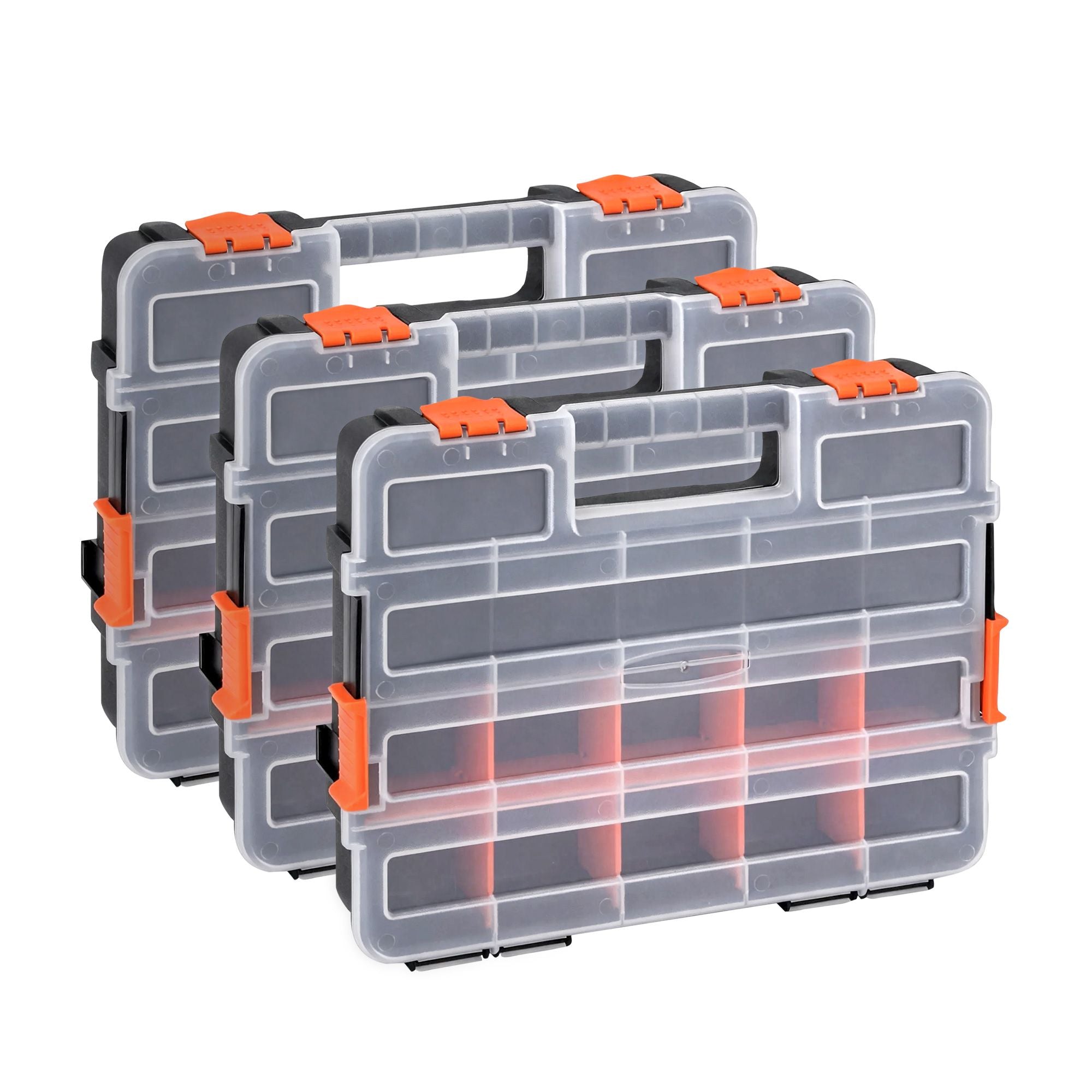 Giantz 3 Pack Tool Box Organizer with Hardware Storage Box for Small Parts-Tools > Tools Storage > Tool Boxes-PEROZ Accessories