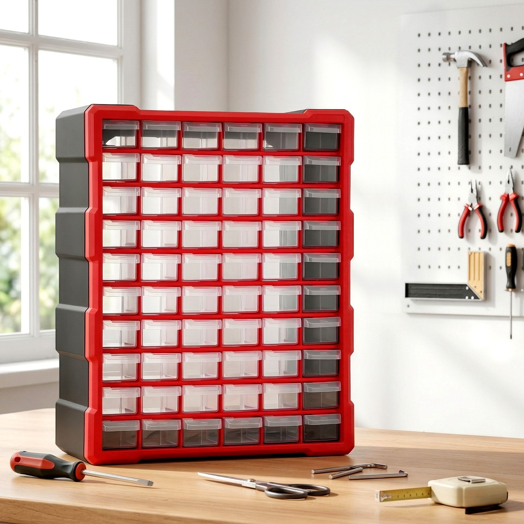 Giantz 60-Drawer Tool Storage Cabinet, Anti-Drop Hardware Organizer Storage Box-Tools > Tools Storage > Tool Boxes-PEROZ Accessories