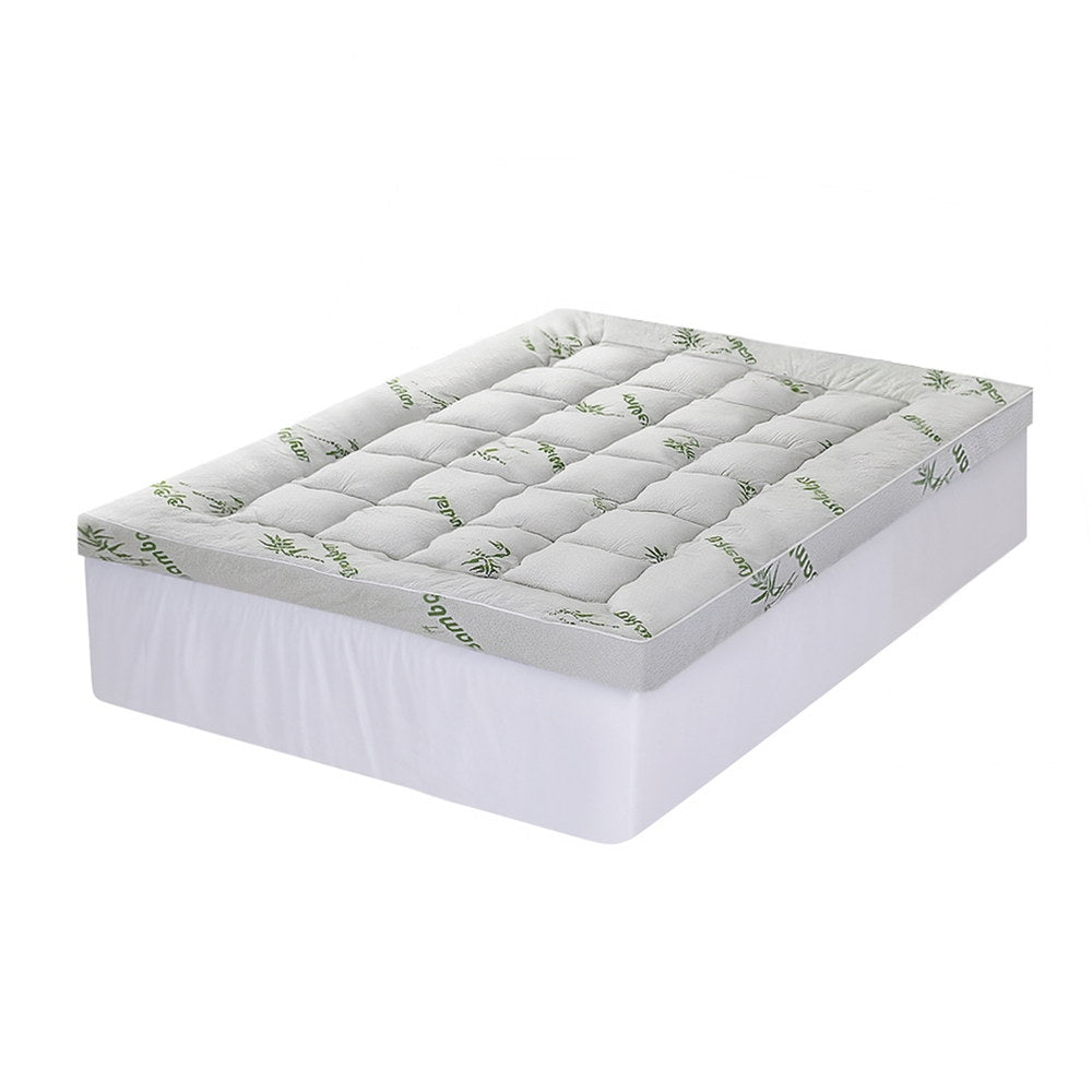 Giselle Mattress Topper 11cm Pillowtop toppers Bamboo Double-Furniture > Mattresses > Mattress Toppers-PEROZ Accessories