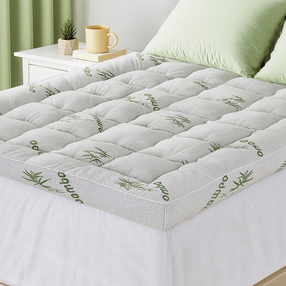 Giselle Mattress Topper 11cm Pillowtop toppers Bamboo Double-Furniture > Mattresses > Mattress Toppers-PEROZ Accessories