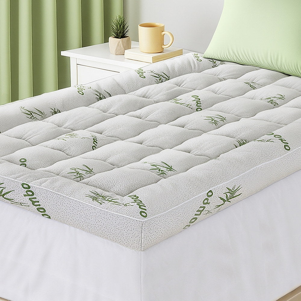 Giselle Mattress Topper 11cm Pillowtop toppers Bamboo King Single-Furniture > Mattresses > Mattress Toppers-PEROZ Accessories
