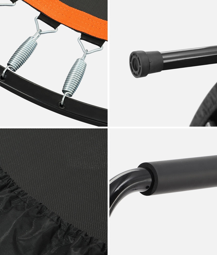 Mazam 48" Trampoline Round Fitness Rebounder Handrail-Trampoline-PEROZ Accessories