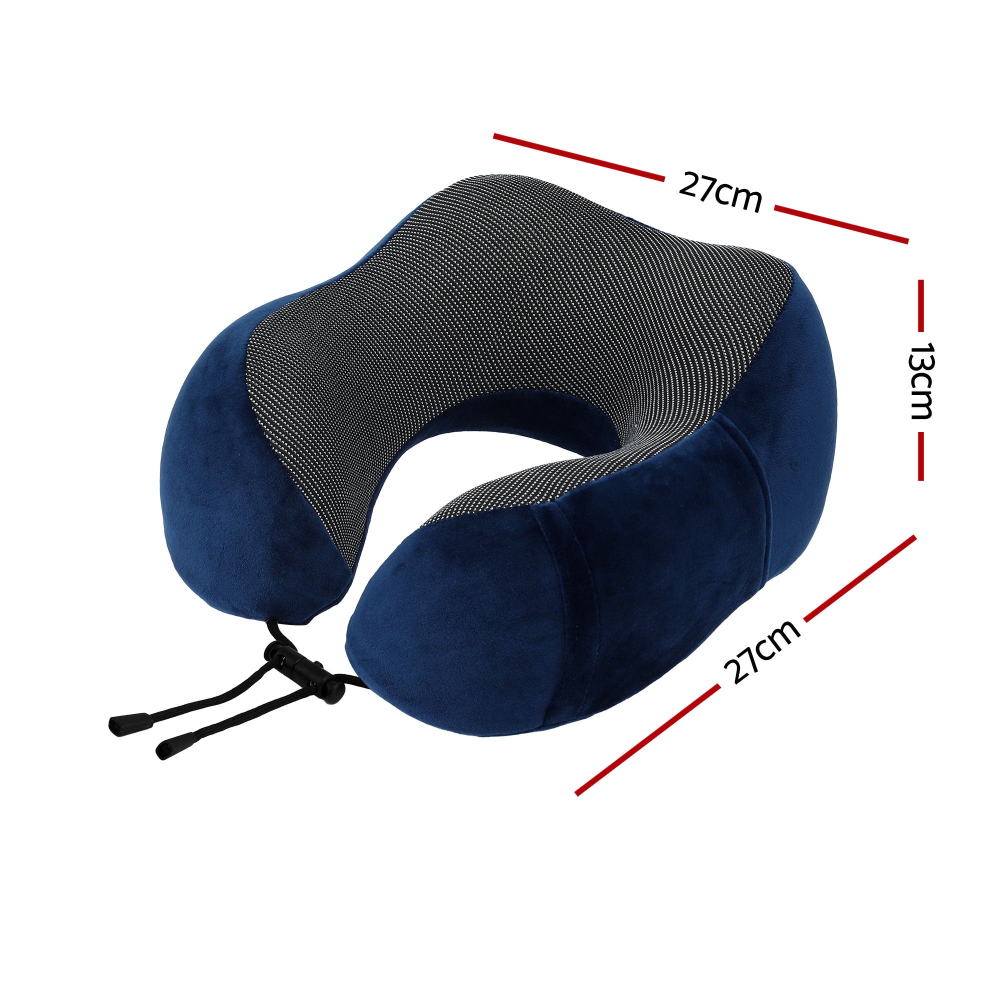 Wanderlite Travel Pillow for Airplanes Memory Foam Neck Pillows for Traveling, Soft & Washable Cover with Storage Bag, Portable Plane Accessories for Airplanes Offices Cars, Blue-Home & Garden > Bedding > Pillows-PEROZ Accessories