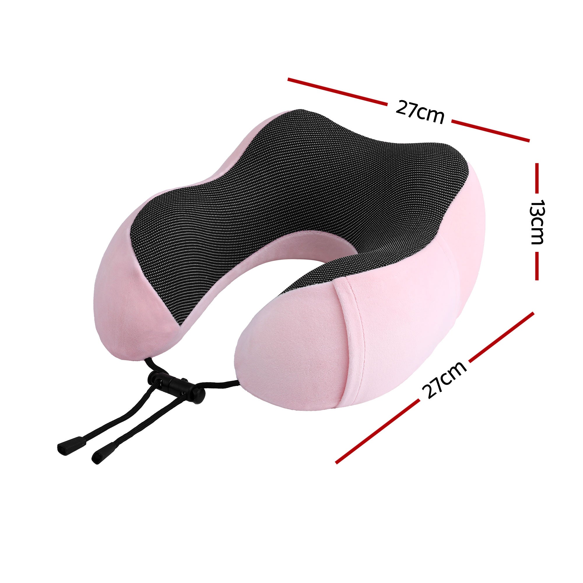 Wanderlite Travel Pillow for Airplanes Memory Foam Neck Pillows for Traveling, Soft & Washable Cover with Storage Bag, Portable Plane Accessories for Airplanes Offices Cars, Pink-Home & Garden > Bedding > Pillows-PEROZ Accessories