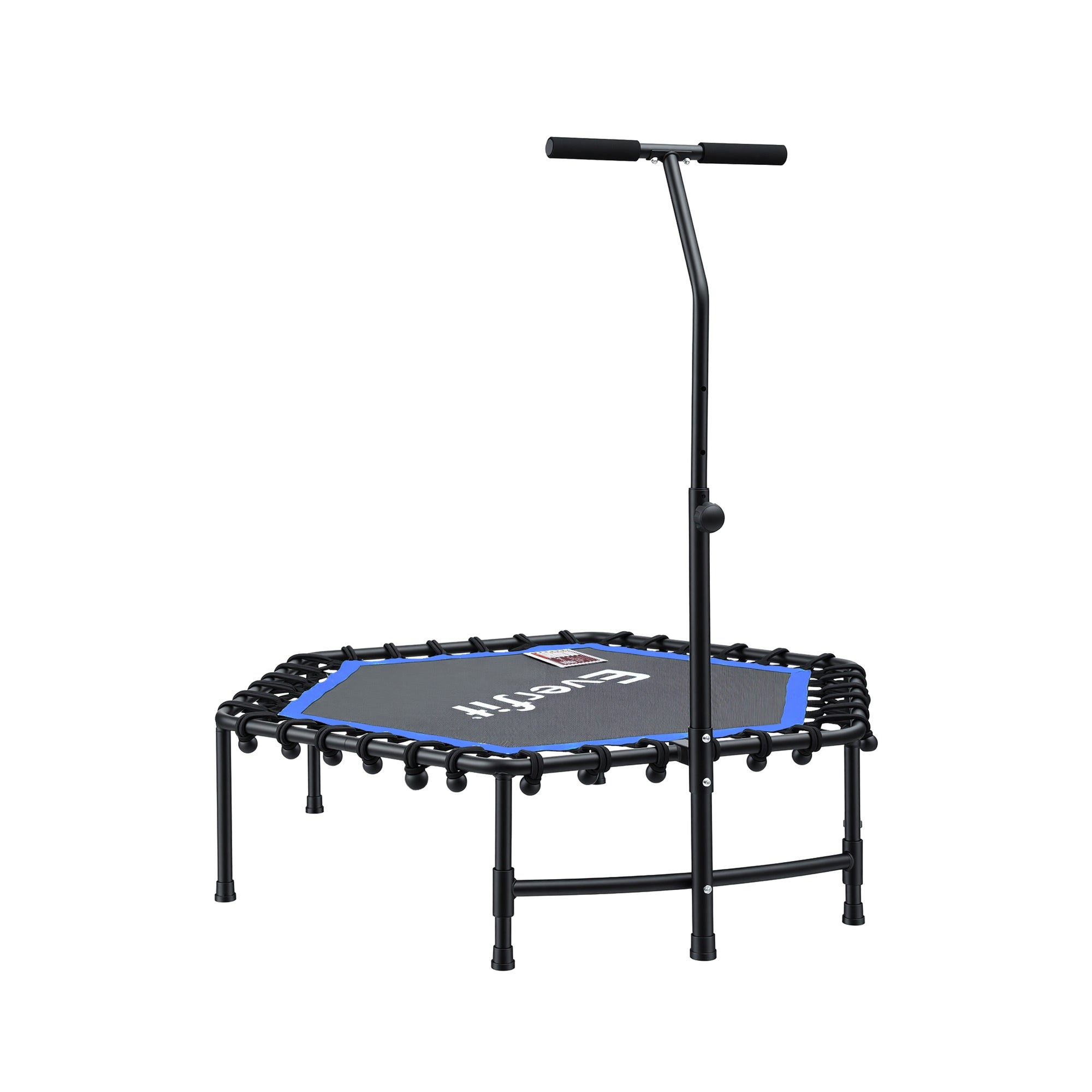 Everfit 48inch Hexagon Fitness Trampoline Rebounder Adjustable Handrail Blue-Sports & Fitness > Trampolines > Trampolines & Accessories-PEROZ Accessories
